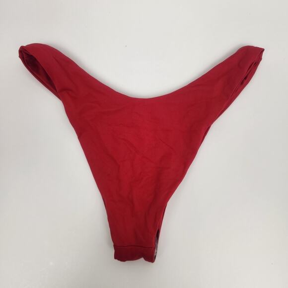 L*Space Cabana Bikini Bitsy Bottom in Lipstick Red Size XS NWOT - Picture 2 of 4